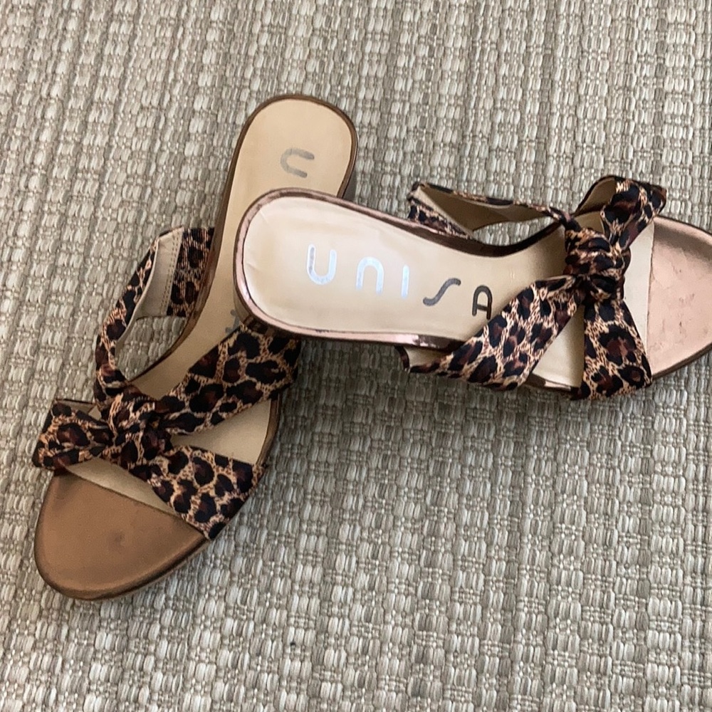 Unisa Sandals Cat Print Cheetah Leopard Size 9